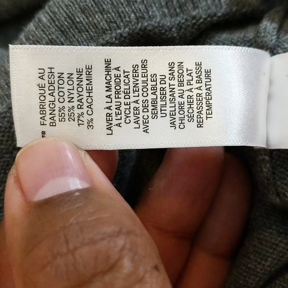 Joe Fresh| NWT Grey Long sleeve Turtleneck Sweater Dress Cotton Blend - Picture 11 of 13